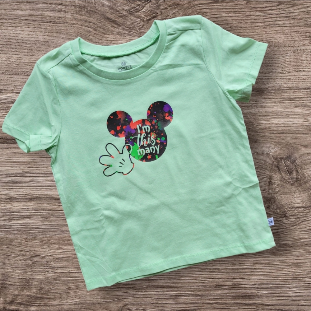 2/$12 NWOT Honest Baby 4T Toddler Custom Graphic T-shirt